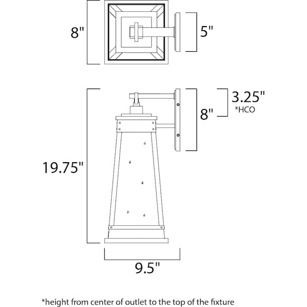 Schooner 1-Light 8 Wide Olde Brass Outdoor Wall Sconce